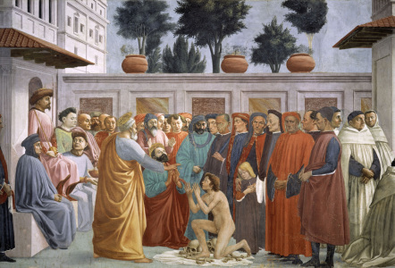 Bild-Nr: 30002466 Masaccio / Resurection of Theophilus Erstellt von: Masaccio (Tommaso di Giovanni di Simone Guidi)