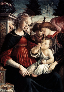 Bild-Nr: 30002694 S.Botticelli, Maria mit Kind u.Engeln Erstellt von: Botticelli, Sandro