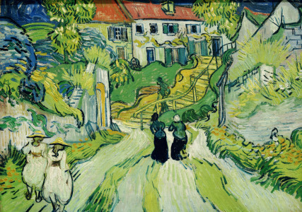 Bild-Nr: 30002804 Van Gogh / Stairway at Auvers /Ptg./1890 Erstellt von: van Gogh, Vincent