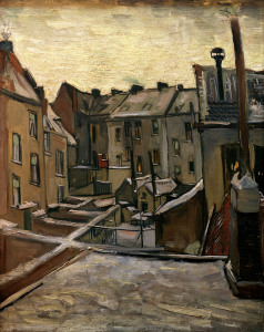 Bild-Nr: 30002808 v.Gogh /Backyards in Antwerp/Paint./1885 Erstellt von: van Gogh, Vincent