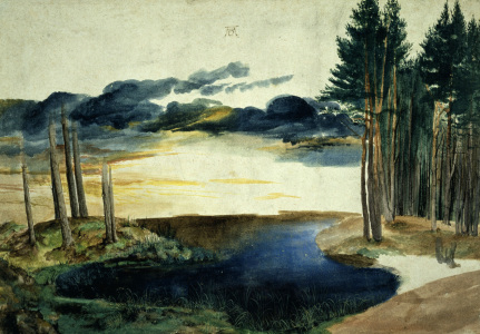 Bild-Nr: 30002954 A.Dürer, Lake in the Woods / watercolour Erstellt von: Dürer, Albrecht