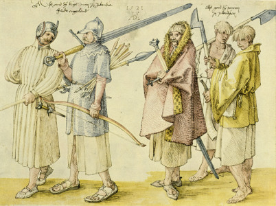 Bild-Nr: 30003014 Irish Soldiers and Farmers / Dürer/ 1521 Erstellt von: Dürer, Albrecht