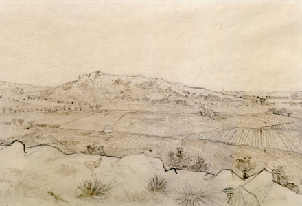 Bild-Nr: 30003224 V.v.Gogh, Plain of La Crau / Draw./1888 Erstellt von: van Gogh, Vincent