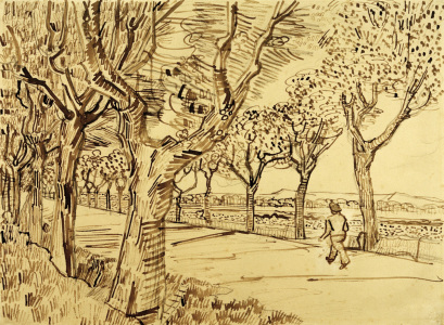 Bild-Nr: 30003232 V.v.Gogh, Road to Tarascon /Drawing/1888 Erstellt von: van Gogh, Vincent