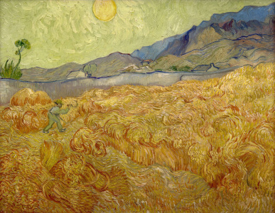 Bild-Nr: 30003274 Van Gogh / Wheatfield with Reaper / 1889 Erstellt von: van Gogh, Vincent