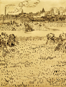 Bild-Nr: 30003342 V.v.Gogh, Harvest / Drawing / 1888 Erstellt von: van Gogh, Vincent