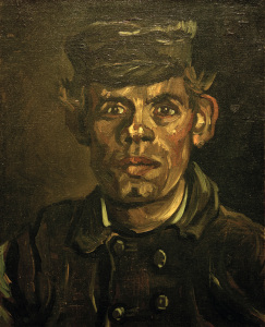 Bild-Nr: 30003402 Van Gogh, Peasant in Peaked Cap / Paint. Erstellt von: van Gogh, Vincent