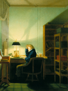 Bild-Nr: 30003590 Kersting / Reading by Lamplight / 1814 Erstellt von: Kersting, Georg Friedrich