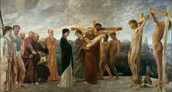 Bild-Nr: 30003714 Crucifixion of Christ / Klinger / 1890 Erstellt von: Klinger, Max