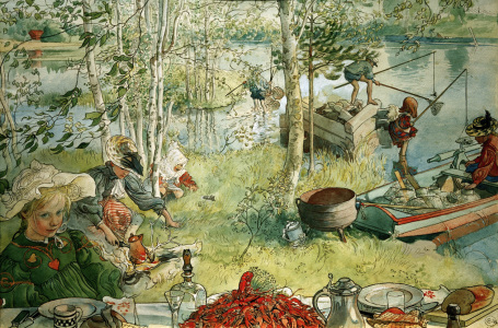 Bild-Nr: 30003916 C.Larsson, Catching crabs / 1897 Erstellt von: Larsson, Carl