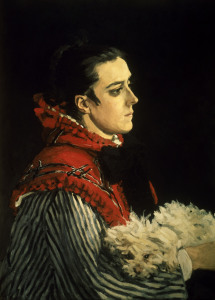 Bild-Nr: 30003936 Claude Monet / Camille with dog / 1866 Erstellt von: Monet, Claude