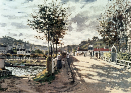 Bild-Nr: 30004020 Monet / The bridge of Bougival / 1870 Erstellt von: Monet, Claude