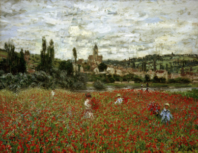 Bild-Nr: 30004054 Claude Monet, Poppy Field nr. Vétheuil Erstellt von: Monet, Claude