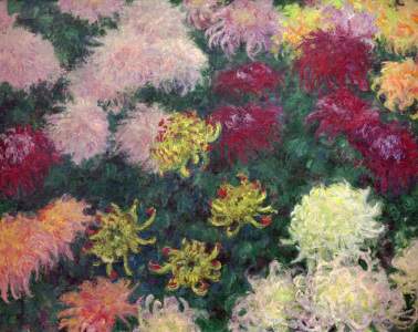 Bild-Nr: 30004088 C.Monet / Chrysanthemum Bed / 1897 Erstellt von: Monet, Claude