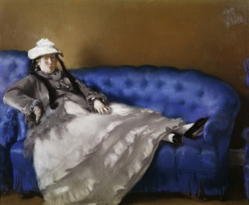 Bild-Nr: 30004440 E.Manet, Madame Manet auf blauem Sofa Erstellt von: Manet, Edouard