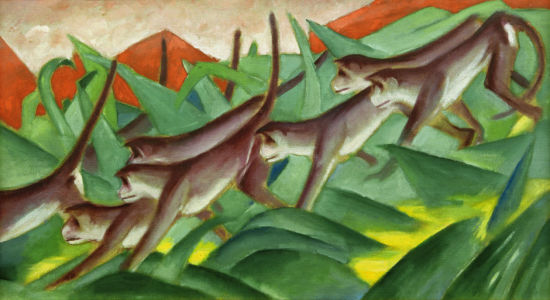 Bild-Nr: 30004464 Franz Marc, Graphic monkey frieze Erstellt von: Marc, Franz