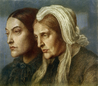 Bild-Nr: 30004634 Christina G.Rossetti und Mutter 1877 Erstellt von: Rossetti, Dante Gabriel