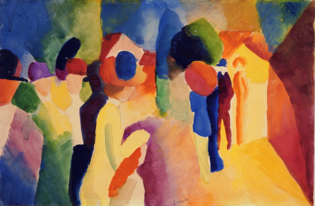 Bild-Nr: 30004636 August Macke, With a Yellow Jacket Erstellt von: Macke, August