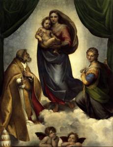 Bild-Nr: 30004686 Sistine Madonna / Raphael / c.1513 Erstellt von: Raffaello Santi (Raffael)
