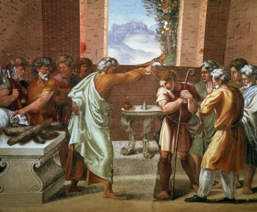 Bild-Nr: 30004742 Raphael/David annointed by Samuel/c.1515 Erstellt von: Raffaello Santi (Raffael)
