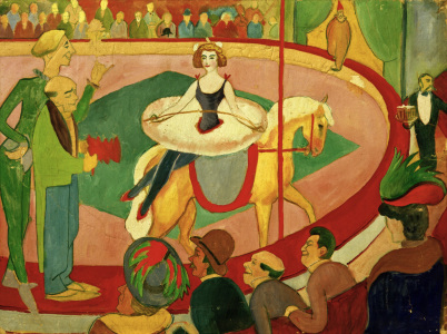 Bild-Nr: 30005122 A.Macke, Circusbild I: Kunstreiterin Erstellt von: Macke, August