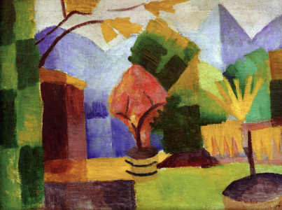 Bild-Nr: 30005232 August Macke, Garten am Thuner See Erstellt von: Macke, August