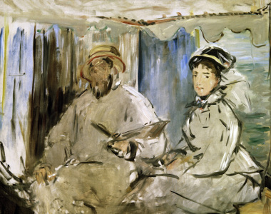 Bild-Nr: 30005388 Claude Monet u.Camille Monet/ E.Manet Erstellt von: Manet, Edouard