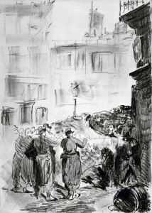 Bild-Nr: 30005484 Manet / The barricade / 1871 Erstellt von: Manet, Edouard