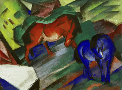 Bild-Nr: 30005646 Franz Marc / Red and Blue Horses / 1912 Erstellt von: Marc, Franz