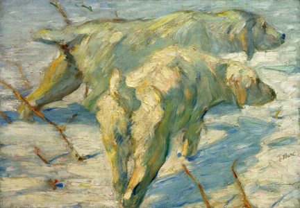 Bild-Nr: 30005840 Franz Marc, Sibirische Schäferhunde Erstellt von: Marc, Franz