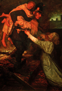 Bild-Nr: 30005936 J.E.Millais, The Rescue Erstellt von: Millais, Sir John Everett