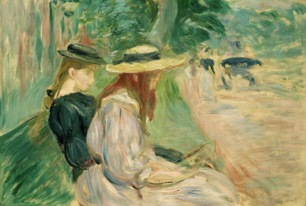 Bild-Nr: 30005988 B.Morisot, On a bench in Bois d.Boulogne Erstellt von: Morisot, Berthe