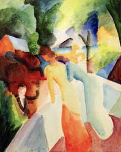 Bild-Nr: 30006208 A.Macke / Greetings fr.th.Balcony / 1913 Erstellt von: Macke, August