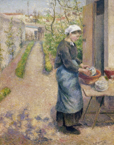 Bild-Nr: 30006332 C.Pissarro, Die Geschirrspülerin Erstellt von: Pissarro, Camille