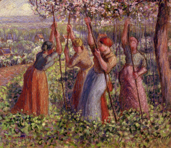 Bild-Nr: 30006378 C.Pissarro, Stangen setzende Bäuerinnen Erstellt von: Pissarro, Camille