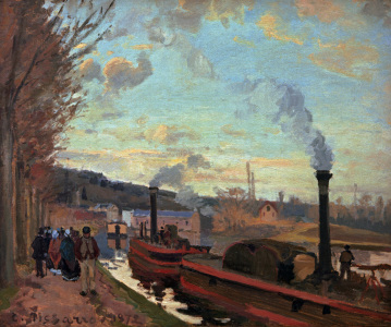 Bild-Nr: 30006382 C.Pissarro, The Seine near Port-Marly Erstellt von: Pissarro, Camille