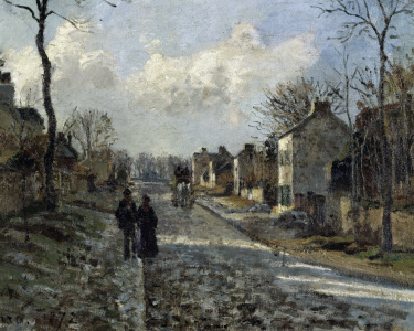 Bild-Nr: 30006412 C.Pissarro, Road in Louvecienne / Detail Erstellt von: Pissarro, Camille