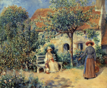 Bild-Nr: 30006436 Renoir / Scene du jardin / c.1886 Erstellt von: Renoir, Pierre-Auguste