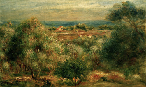Bild-Nr: 30006658 A.Renoir,Blick von Haut-Cagnes aufs Meer Erstellt von: Renoir, Pierre-Auguste