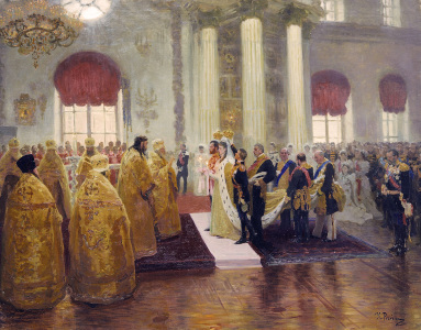 Bild-Nr: 30006708 Wedding of Nicholas II /  Gem von Repin Erstellt von: Repin, Ilja Jefimowitsch