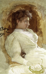 Bild-Nr: 30006742 Ilja Repin, Bildnis Vera Repina/ 1896 Erstellt von: Repin, Ilja Jefimowitsch