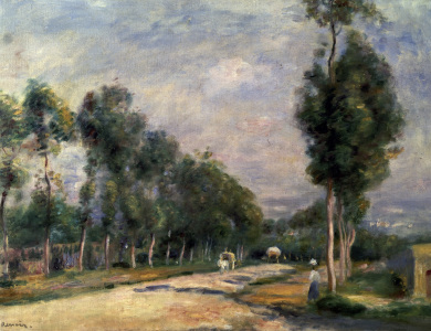 Bild-Nr: 30007082 Renoir / Road near Louveciennes / 1895 Erstellt von: Renoir, Pierre-Auguste