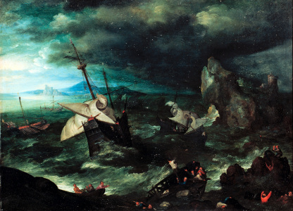 Bild-Nr: 30007891 J.Brueghel t.E., Storm at Sea Erstellt von: Jan Brueghel der Ältere