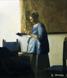 Bild-Nr: 30007907 Vermeer / Woman in blue / c.1663/1664 Erstellt von: Jan Vermeer van Delft