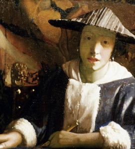 Bild-Nr: 30007931 Vermeer / Girl with flute / c.1665/70 Erstellt von: Jan Vermeer van Delft