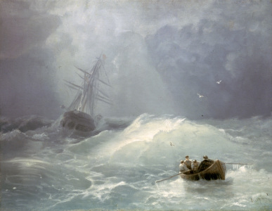 Bild-Nr: 30008609 I.K.Aivazovsky/ Stormy day / 1885 Erstellt von: Aiwasowski, Iwan Konstantinowitsch