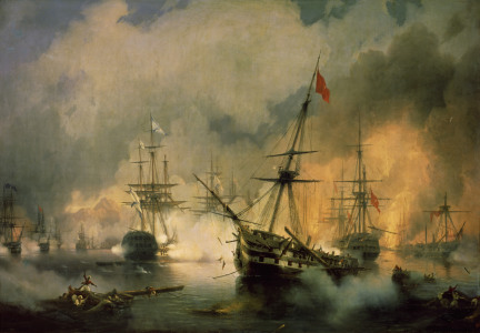 Bild-Nr: 30008621 Sea battle of Navarino / Aivasovski Erstellt von: Aiwasowski, Iwan Konstantinowitsch