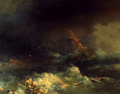 Bild-Nr: 30008647 Sinking of Ingermanland / Norway / 1842 Erstellt von: Aiwasowski, Iwan Konstantinowitsch
