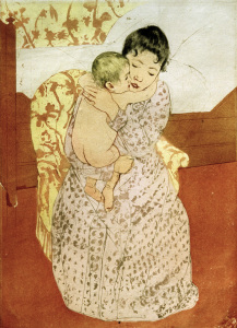 Bild-Nr: 30008759 Cassatt / Woman and Child / Etching Erstellt von: Cassatt, Mary
