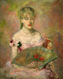 Bild-Nr: 30008777 M. Cassatt, A. Ch. Gaillard with Fan. Erstellt von: Cassatt, Mary